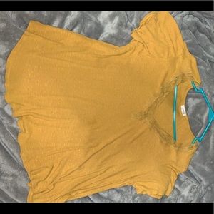 cute mustard yellow shirt